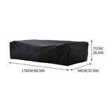 Patio Furniture Covers, Universal Size Heavy Duty Waterproof Outdoor Sofa Table Chair Cover for Garden Outdoor Indoor Furniture, 66.9" x 37" x 28", Black