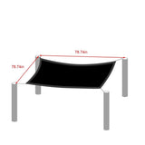 6.5x6.5Ft Black Sun Shades Outdoor Patio,95% Shade Cloth Netting with Grommets,UV Block Sun Shade Covers,Suitable for Garden, Pool, Bbq Areas,Pond, Courtyard, Backyard, Dooryard(Include Rope)