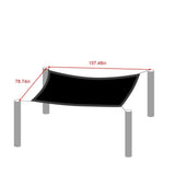 6.5x6.5Ft Black Sun Shades Outdoor Patio,95% Shade Cloth Netting with Grommets,UV Block Sun Shade Covers,Suitable for Garden, Pool, Bbq Areas,Pond, Courtyard, Backyard, Dooryard(Include Rope)