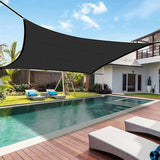 10x10Ft Black Shade Cloth,90-95% Garden Shade Mesh Net with Grommets ,High Density Breathable Fabric,Suitable for Courtyard,Garden,Swimming Pool,Barbecue Area