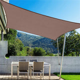 Sun Shade Sail, 95% UV Block, Breathable Heavy Duty Square, Patio Shade Cloth, No Water Pooling, Includes 55in Corner Ropes, Ideal for Patio, Backyard, Pool, Sandbox, 78.74x78.74in
