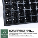 15 Pcs 72 Cell Seed Starter Tray - Reusable Seed Growing Starting Tray Fits 1020 Trays, Thick Gardening Germination Trays with Drain Holes for Plant Seeds Propagation, 1080 Cells Total