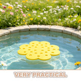 5-Pack Floating Drinking Cups with Yellow Nonslip Foam Platform for Beehive Water Dispenser