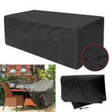 Outdoor Table Cover, Waterproof Patio Table Cover, Garden Furniture Protector, Rectangular Tablecloth, Windproof UV Resistant Cover for Deck Yard