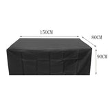 Outdoor Table Cover, Waterproof Patio Table Cover, Garden Furniture Protector, Rectangular Tablecloth, Windproof UV Resistant Cover for Deck Yard