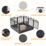 HeavyDuty Metal Dog Playpen w/ Waterproof Border