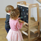 Wooden Toddler Step Stool - Learning Tower - Kitchen Safety