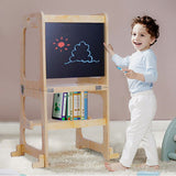 Wooden Toddler Step Stool - Learning Tower - Kitchen Safety
