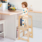 Wooden Toddler Step Stool - Learning Tower - Kitchen Safety