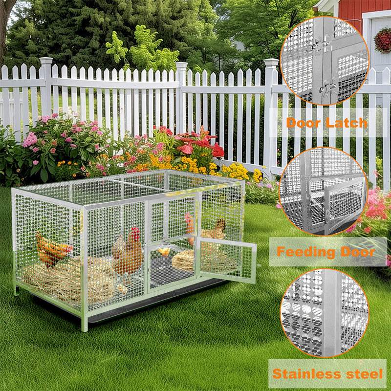 Stainless Steel Chicken Coop XL House/Coop