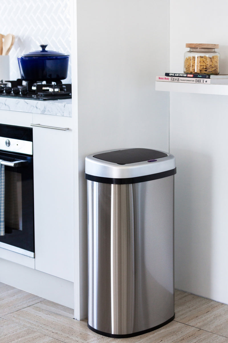 60L Stainless Steel Motion Sensor Rubbish Bin
