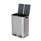 Stainless Steel Dual Compartment (30L each Section) Pedal Operation Rubbish Bin