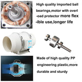 4'' Extractor Fan Duct Hydroponic Inline Exhaust Vent Industrial