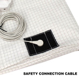 Bed Earthing Sheet Grounding Sheet Mat Large Bed Sheet Flat Sheet W/AU Plug 153x203cm