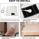 Bed Earthing Sheet Grounding Sheet Mat Large Bed Sheet Flat Sheet W/AU Plug193x203cm