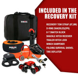 Winch Recovery Kit - Recovery tracks /Snatch Strap Off Road - 4WD - X-BULL