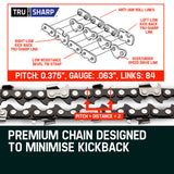 2 x 22 Baumr-AG Chainsaw Chain Bar Replacement 0.325 0.058 86DL