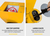MICHIGAN 18HP 420cc Petrol Commercial Wood Chipper, Electric Key Start, Tree Mulcher - Ravenger 1850