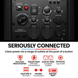 4.7kW Peak 3.8kW Inverter Generator | Push Button & Remote Start, Portable w/ Wheels, Camping, Backup, Mobile A/C| GENPOWER