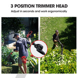 BAUMR-AG 20V SYNC Cordless Pole Saw & Hedge Trimmer Combo, 8 inch Chainsaw Pruner, Telescopic Handle, with Battery and Charger Kit