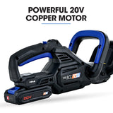 POWERBLADE HH4 20V | Cordless Electric Hedge Trimmer Kit | with Lithium Battery and Fast Charger