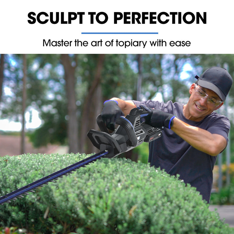 POWERBLADE HH4 20V | Cordless Electric Hedge Trimmer Kit | with Lithium Battery and Fast Charger