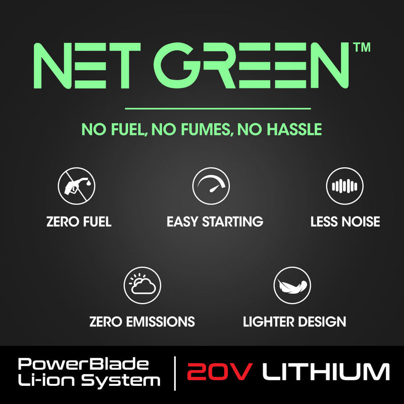 POWERBLADE HH4 20V | Cordless Electric Hedge Trimmer Kit | with Lithium Battery and Fast Charger