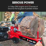 Wood Log Splitter | 12 Tonne Petrol Hydraulic | BAUMR-AG| HPS400