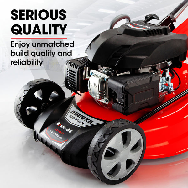 Lawn Mower | Petrol | Baumr-AG 248cc | 4-Stroke | 21 Inch | 4-in-1 Self-Propelled Electric Start