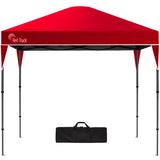 RED TRACK 3x3m Ultra Compact Folding Gazebo, Carry bag, Portable Outdoor Popup Marquee for Camping Beach, Red
