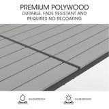 FORTIA 150x90cm Outdoor Dining Table, Rectangular, Furniture for Outside