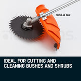 MTM Pole Chainsaw Brush Cutter Whipper Snipper Hedge Trimmer Saw Multi Tool 62CC