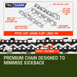 BAUMR-AG 65cc 9in1 Long Reach Garden Multi-tool, Pole Saw, Hedge & Line Trimmer, Brush Cutter, 12" Tree Trimming Pruning Chainsaw Bar, 2 Extension Shafts