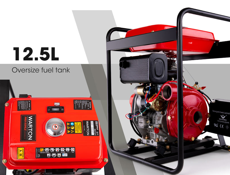 Diesel High Pressure Water Pump | 2 Inch 8HP | WARTON| Fire Fighting | Irrigation Farm