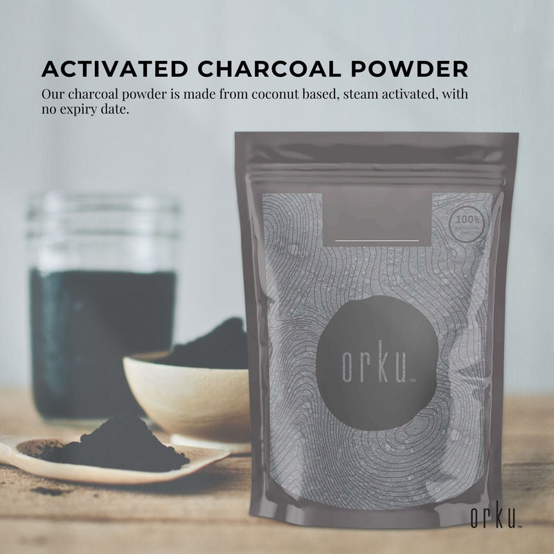 Orku 10g Activated Carbon Powder Coconut Charcoal - Water Filtration