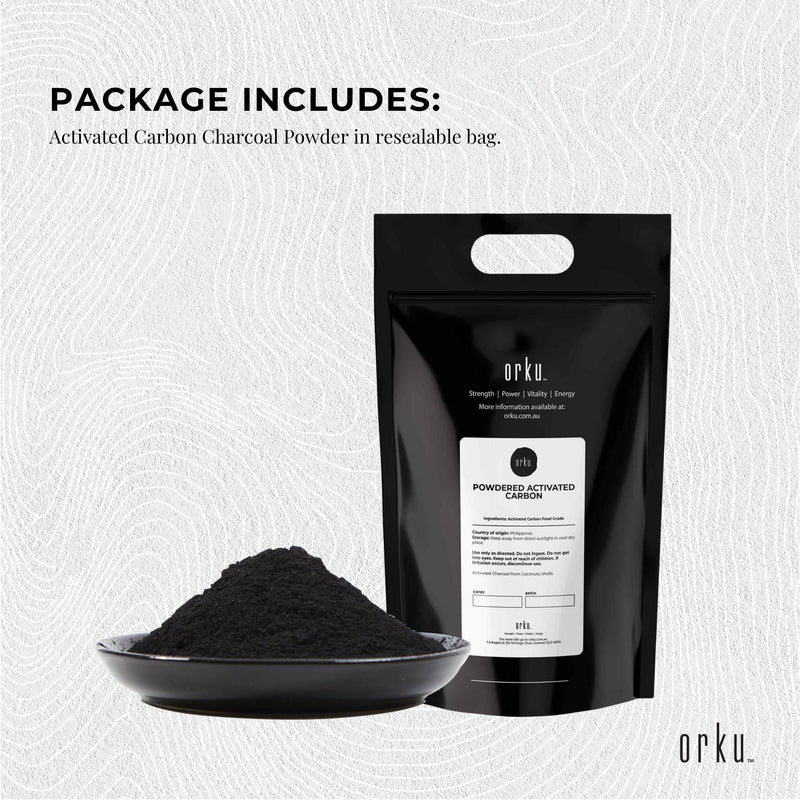 Orku 5Kg Activated Carbon Powder Coconut Charcoal - Water Filtration