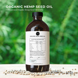 Orku 1L Organic Hemp Seed Oil - Cold Pressed Food Grade Oils