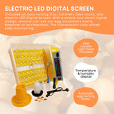 Electric 48 Egg Incubator + Accessories Hatching Eggs Chicken Quail Duck