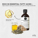 Orku 250ml Organic Pumpkin Seed Oil – Virgin Cold Pressed Unrefined Cosmetic Gr.