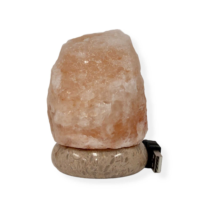 Colour Changing Salt Himalayan Lamp | USB | Natural Shape Pink Rock LED Light