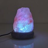 Colour Changing Salt Himalayan Lamp | USB | Natural Shape Pink Rock LED Light