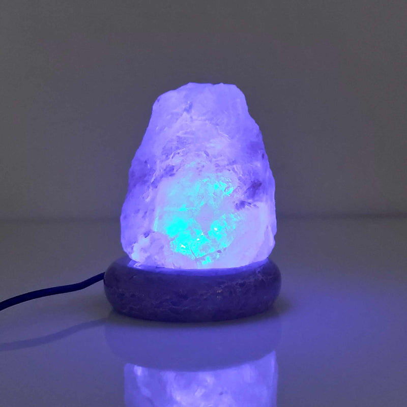 Colour Changing Salt Himalayan Lamp | USB | Natural Shape Pink Rock LED Light
