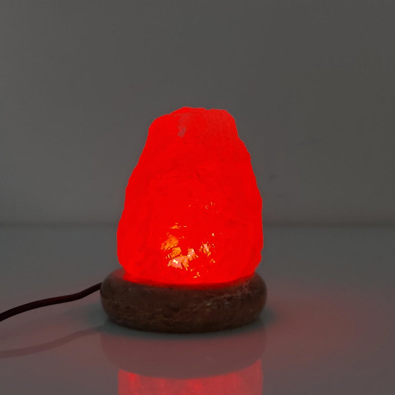 Colour Changing Salt Himalayan Lamp | USB | Natural Shape Pink Rock LED Light