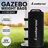 Wallaroo 10L Weight Bags 4 Pcs Gazebo Pods Canopy Eco-friendly Anchor In Black