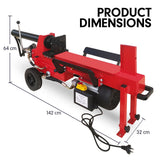 12t Electric Hydraulic Log Splitter | Wood, Timber, Firewood Block Cutter | Yukon