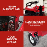 Log Splitter | 75 Ton Petrol Hydraulic Horizontal And Vertical Log Splitter | Electric Start | Yukon