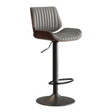 SERENITà European Wooden Modern Bar Stools Bistro Stool with Rotating and Aerodynamic Multi-levelled