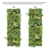 3 Artificial Plant Wall Grass Panels Vertical Garden Foliage Tile Fence 50X50 CM