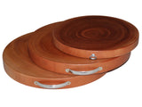 3 Wooden Chopping Board | Natural Hardwood Kitchen Cutting | Round