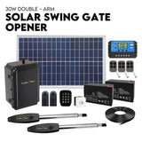 Automatic Gate Opener | Double Swing | Full Solar Power Kit | Remote Control